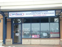 Store front for Optimum Wellness Centres