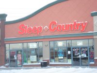 Store front for Sleep Country