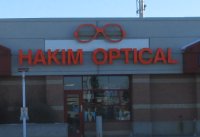 Store front for Hakim Optical